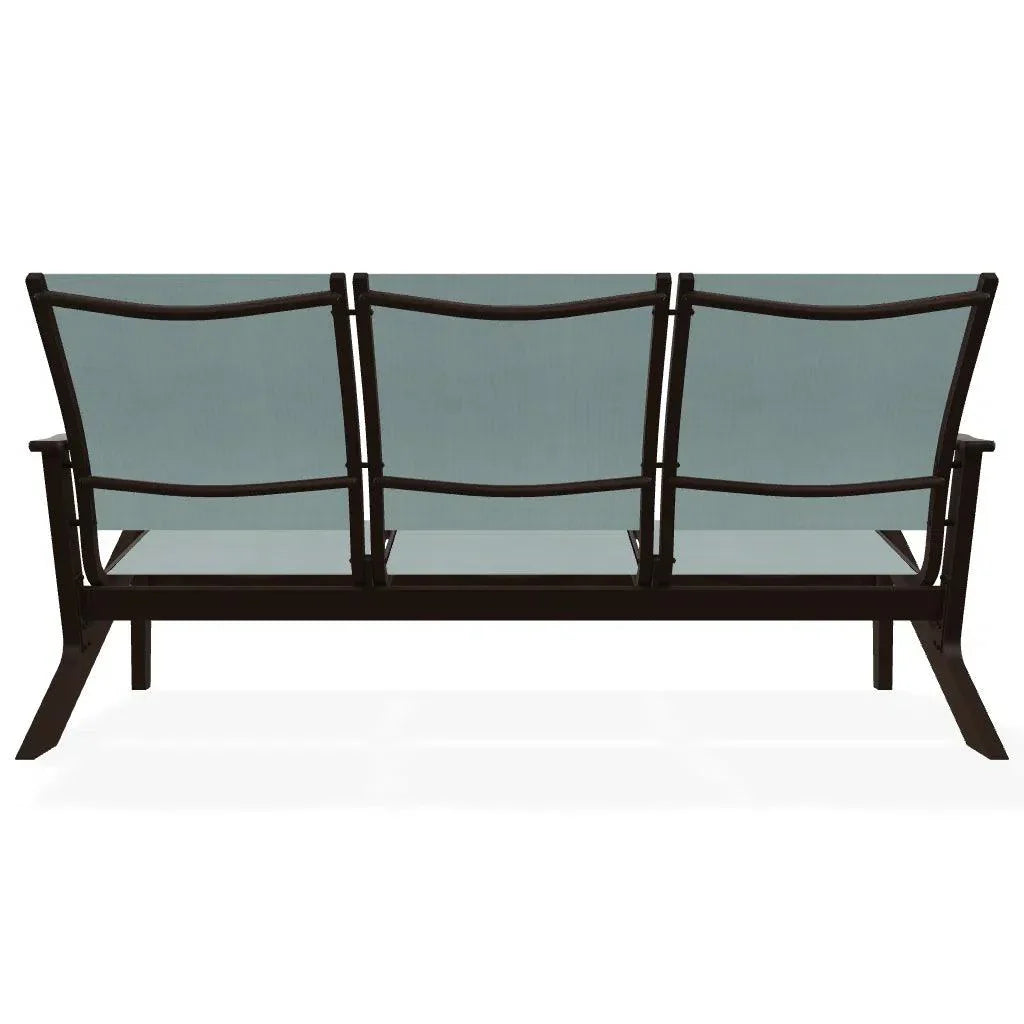 Wexler Sling Chat Height Three-Seat Outdoor Sofa