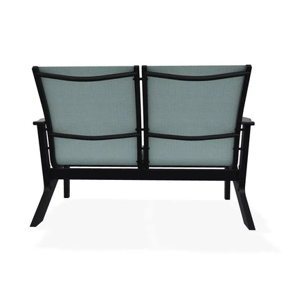 Wexler Sling Chat Height Two-Seat Outdoor Loveseat