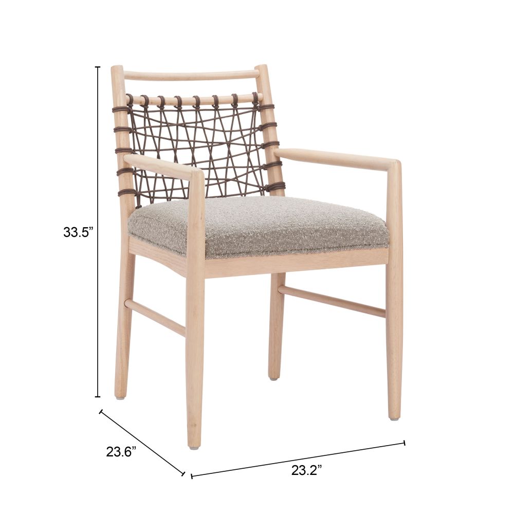 Wezly Textured Fabric Dining Chair 2PC