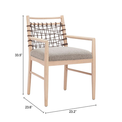 Wezly Textured Fabric Dining Chair 2PC