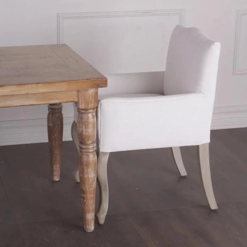 White Dining Armchair Pallais