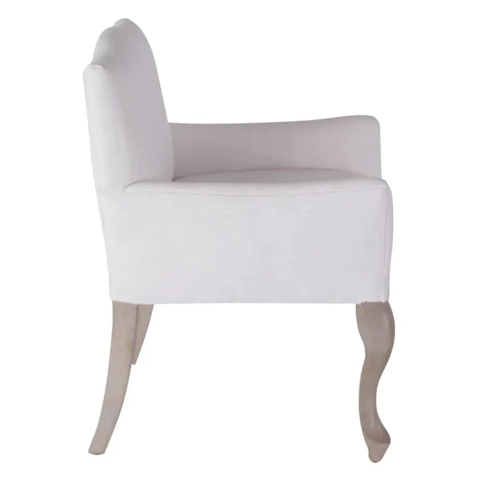 White Dining Armchair Pallais