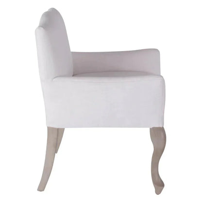 White Dining Armchair Pallais