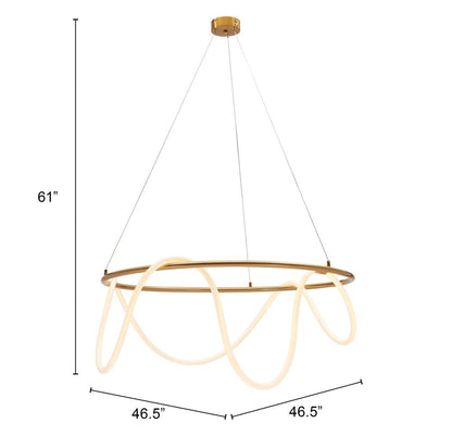 Wiber Golden Steel Ceiling Lamp