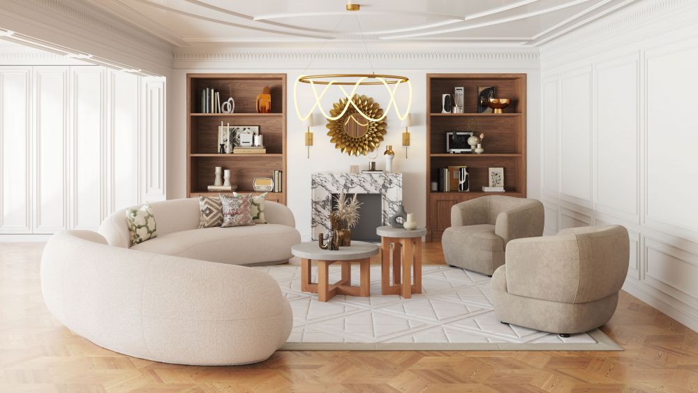 Wiber Golden Steel Ceiling Lamp