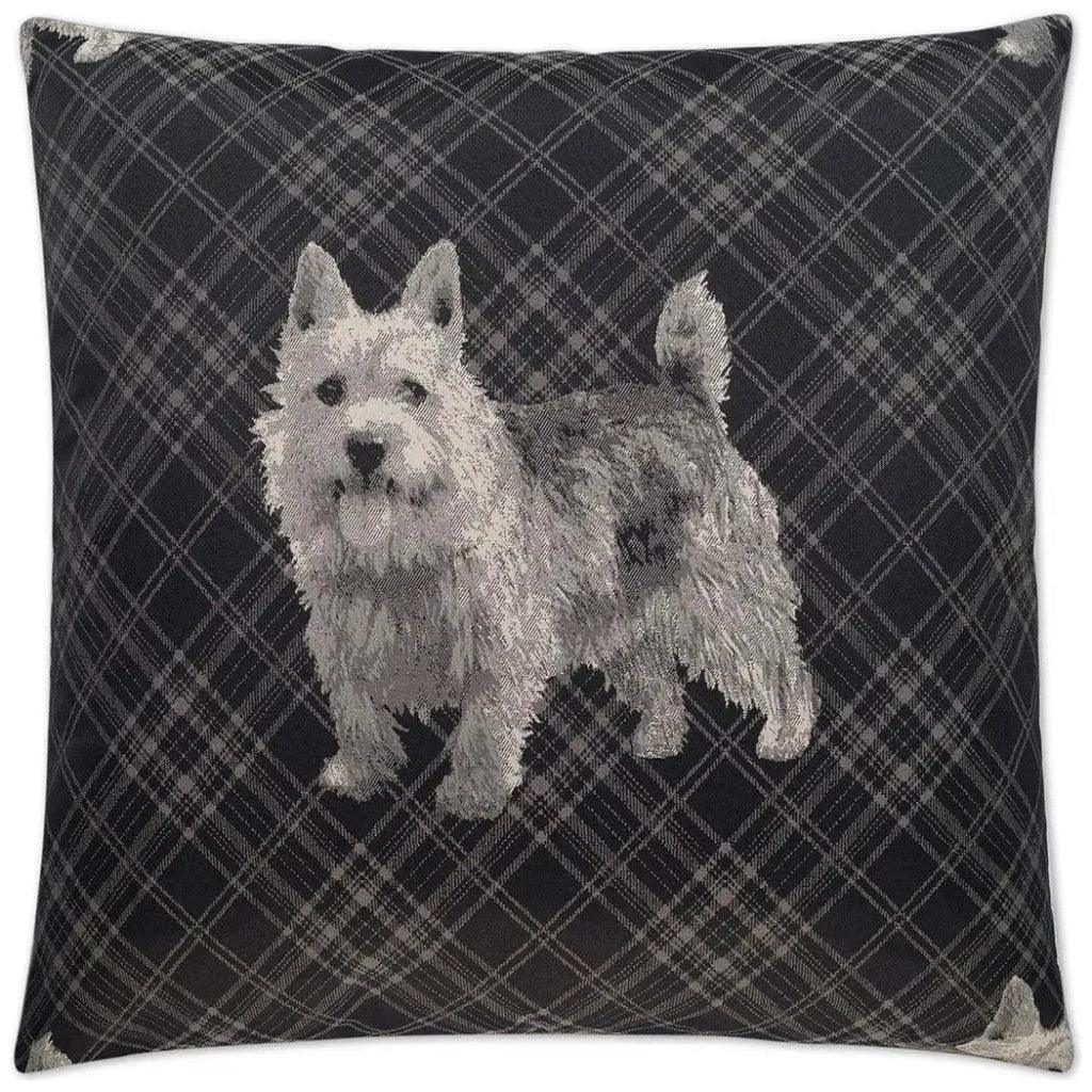 Winkie Black Throw Pillow With Insert