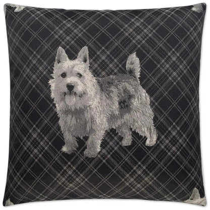 Winkie Black Throw Pillow With Insert