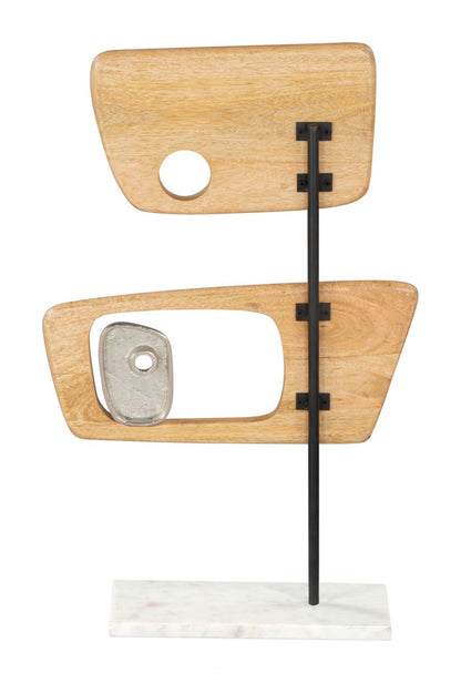 Wize Natural Wooden Table Sculpture