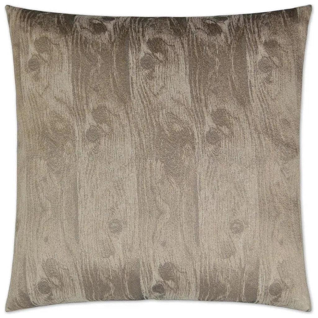 Woodgrain Cocoa Brown Throw Pillow Insert
