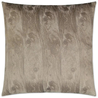 Woodgrain Cocoa Brown Throw Pillow Insert