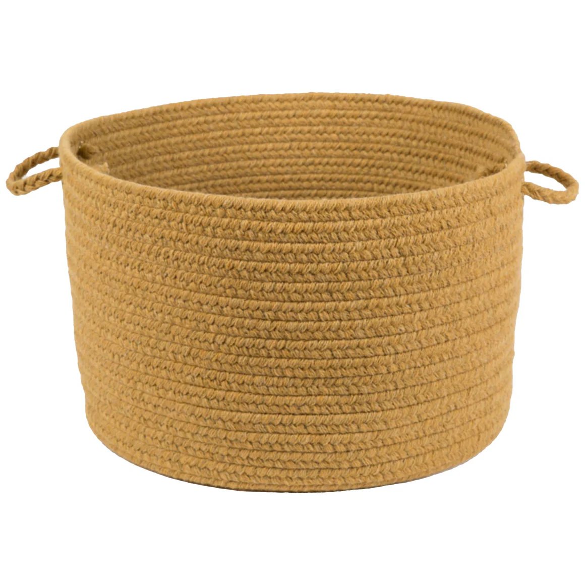 Wool Solids Braided Handmade Basket