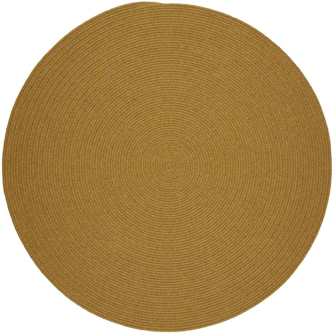 Wool Solids Braided Round Area Rugs