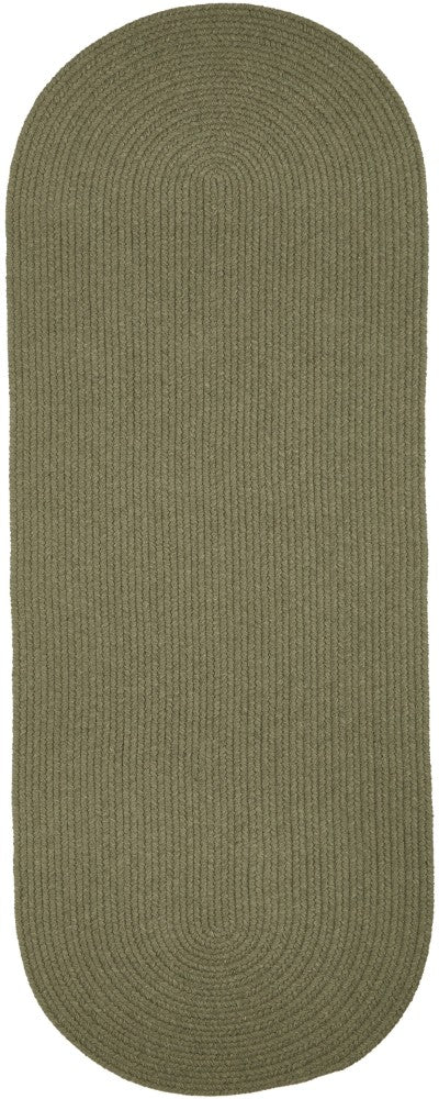 Wool Solids Braided Runner Area Rugs