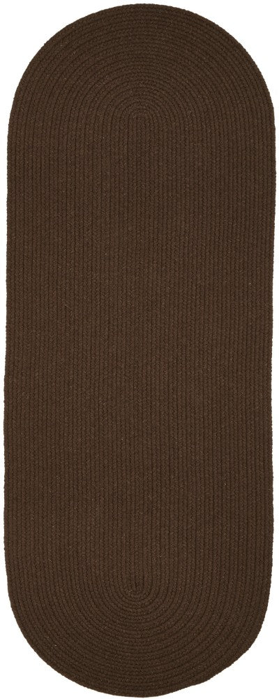 Wool Solids Braided Runner Area Rugs