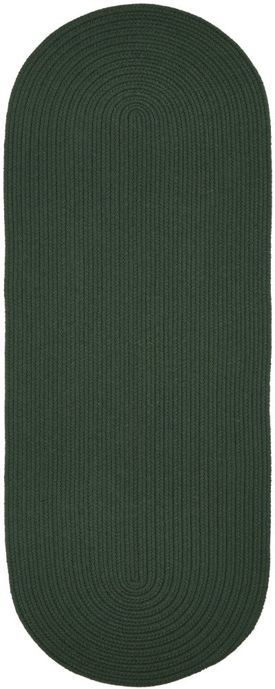 Wool Solids Braided Runner Reversible Area Rugs