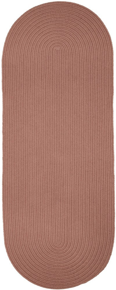 Wool Solids Braided Runner Reversible Area Rugs
