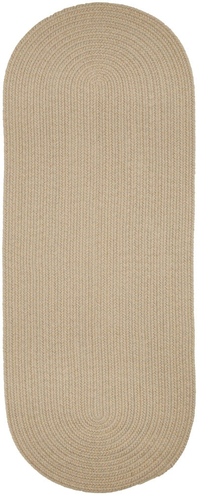 Wool Solids Braided Runner Reversible Area Rugs