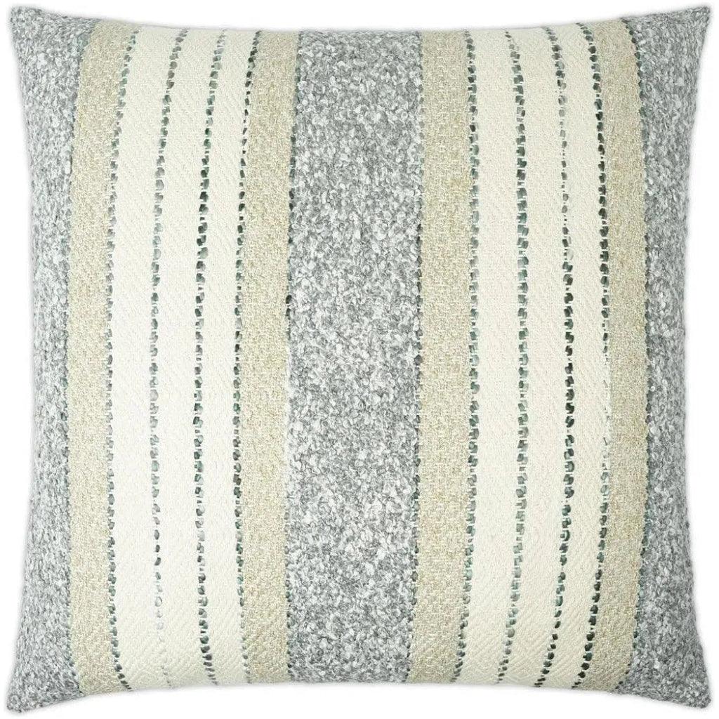 Woven Path Stripes Slate Blue Large Throw Pillow Insert