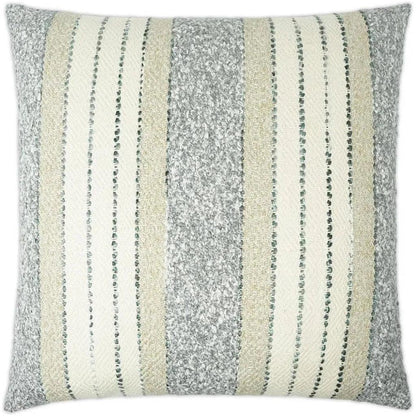 Woven Path Stripes Slate Blue Large Throw Pillow Insert
