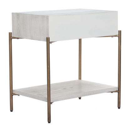 Yoru One Drawer Wood Nightstand