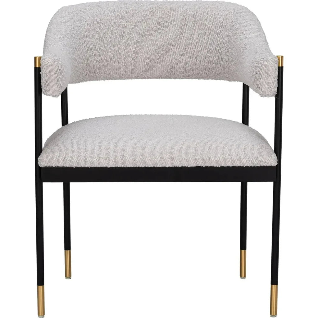Zadar Misty Gray Dining Arm Chair