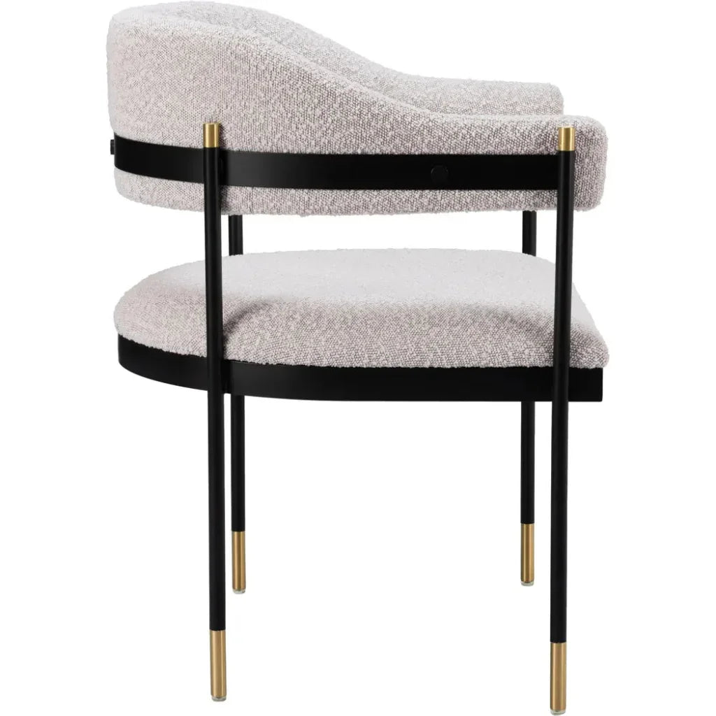 Zadar Misty Gray Dining Arm Chair