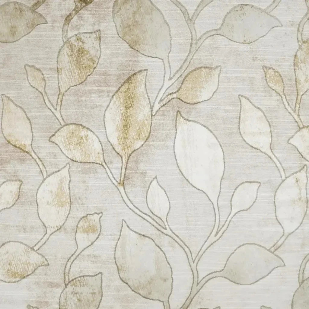Zafra Glam Floral Gold Taupe Large Throw Pillow Insert