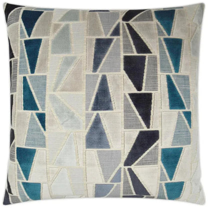 Zander Teal Slate Blue Large Throw Pillow Insert