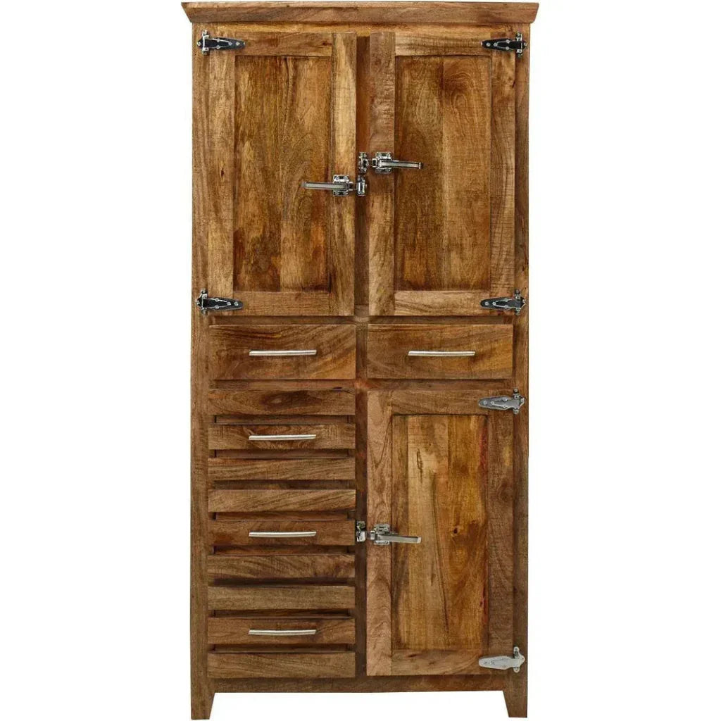 Zandria Solid Wood Tall Bookcase