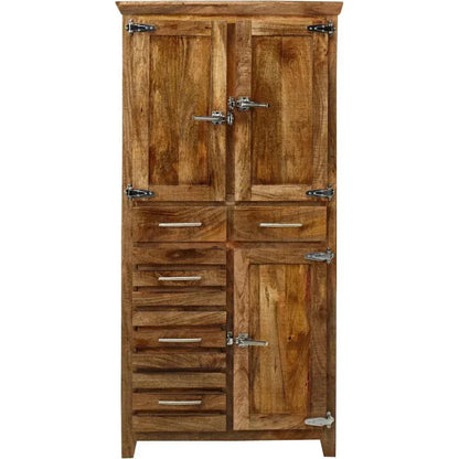 Zandria Solid Wood Tall Bookcase