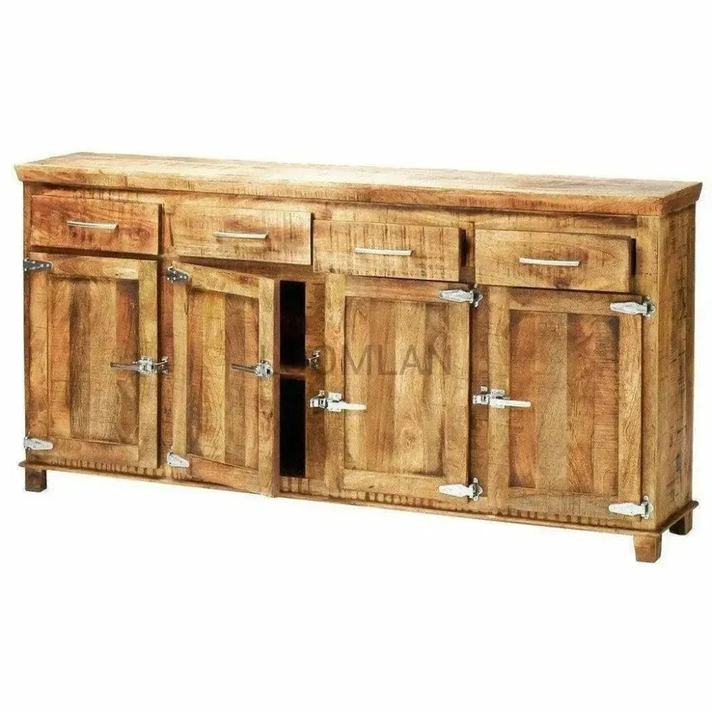 Zandria Four Doors Wooden Sideboard
