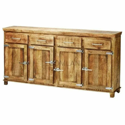 Zandria Four Doors Wooden Sideboard