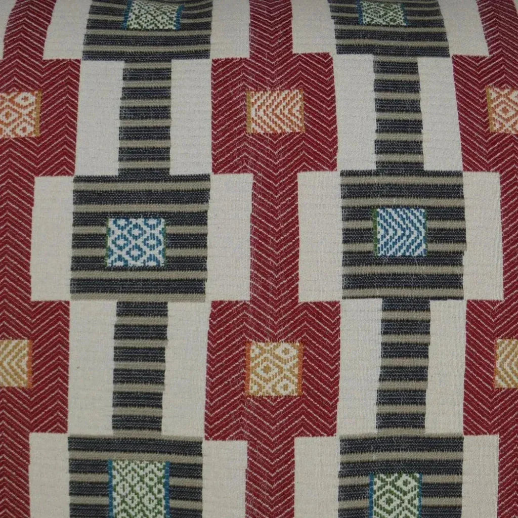 Zanzibar Red Throw Pillow With Insert
