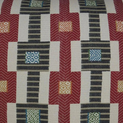 Zanzibar Red Throw Pillow With Insert
