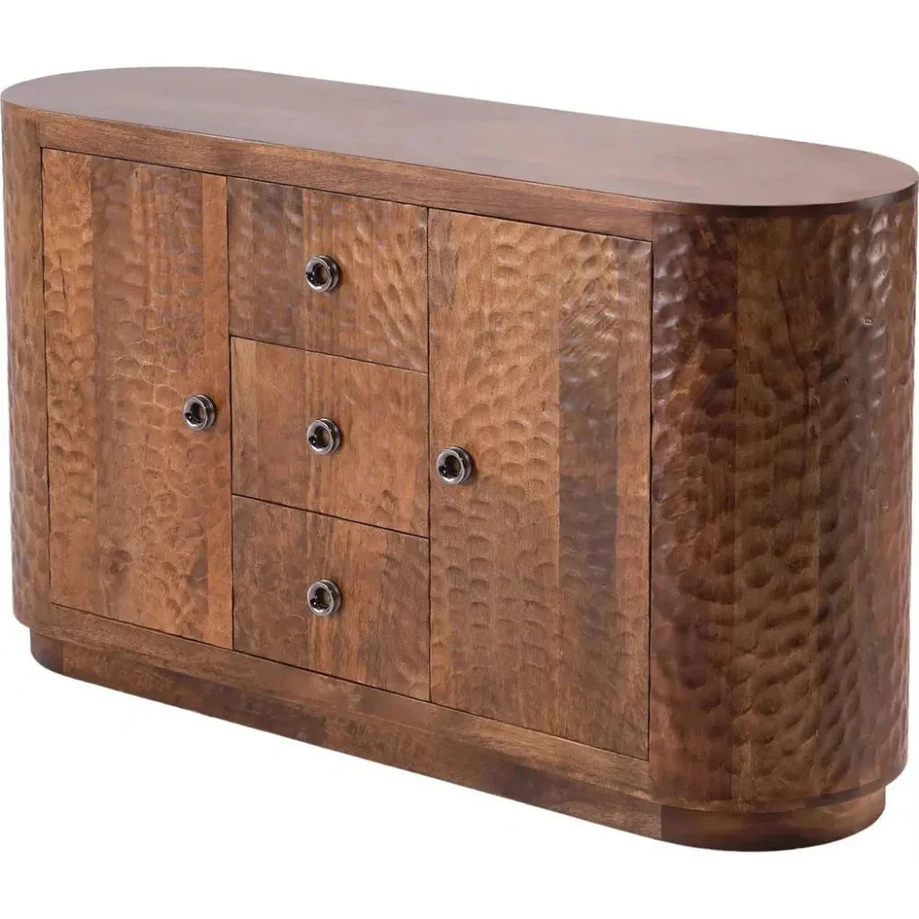 Zarmira Three Drawers Wood Sideboard