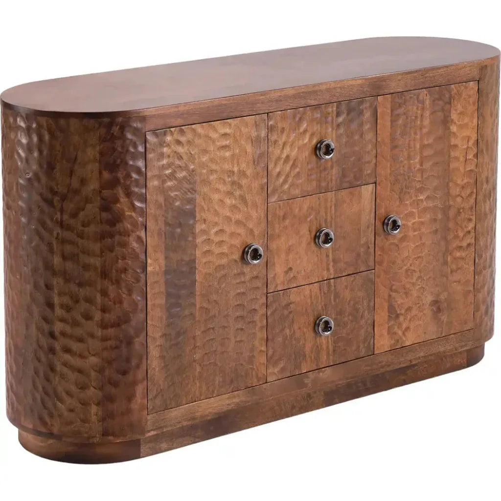 Zarmira Three Drawers Wood Sideboard