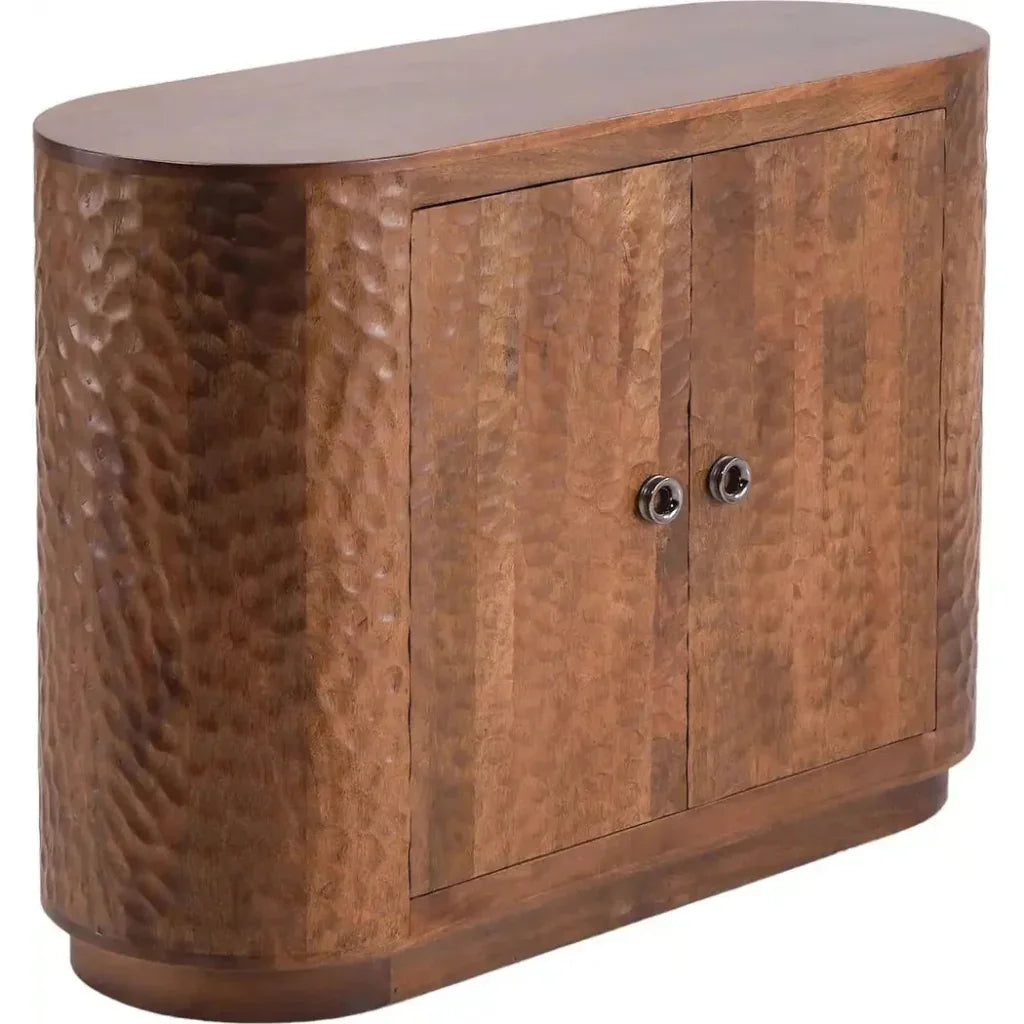 Zarmira Wooden Brown Accent Cabinet