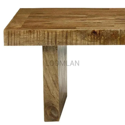 Zayvan Reclaimed Wood Planks Side Table