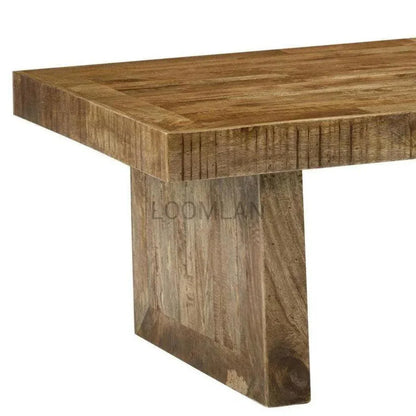 Zayvan Reclaimed Wood Planks Side Table