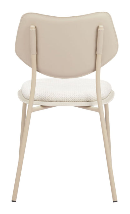 Zeal White Faux Leather Dining Chair 4PC