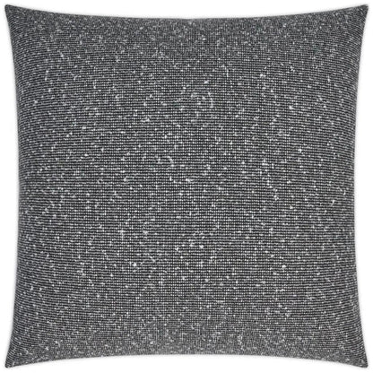 Zealand Textured Farmhouse Black Large Throw Pillow