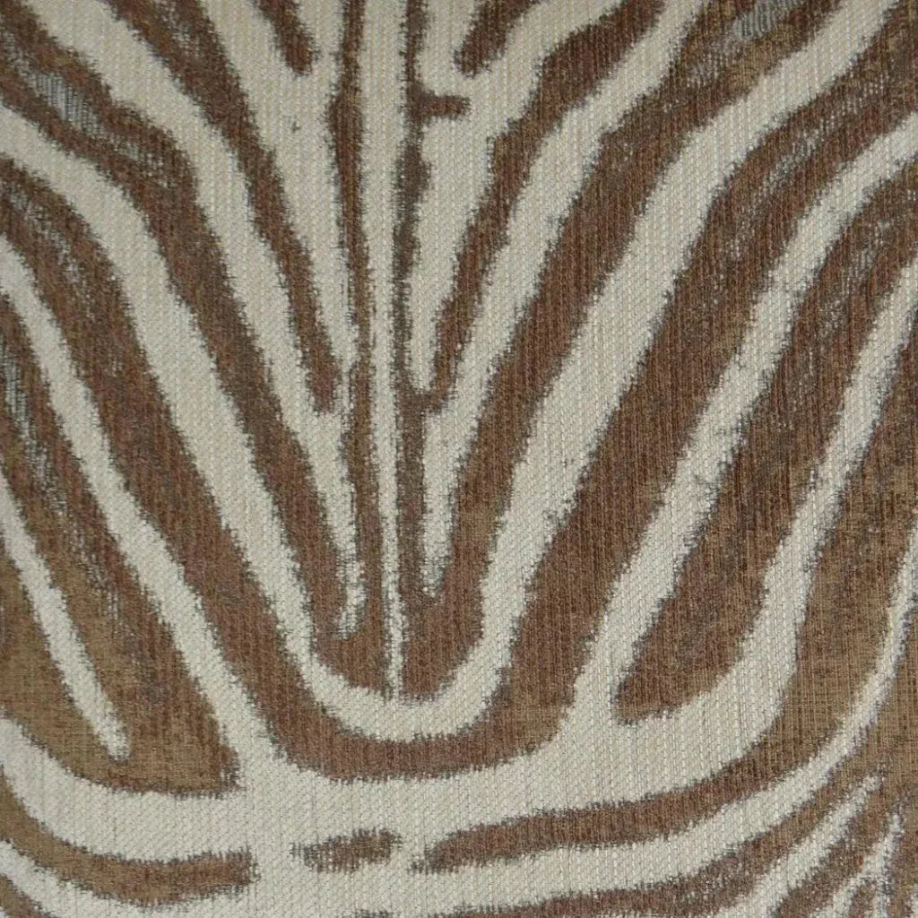 Zebrana Tan Brown Throw Pillow With Insert