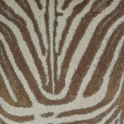 Zebrana Tan Brown Throw Pillow With Insert