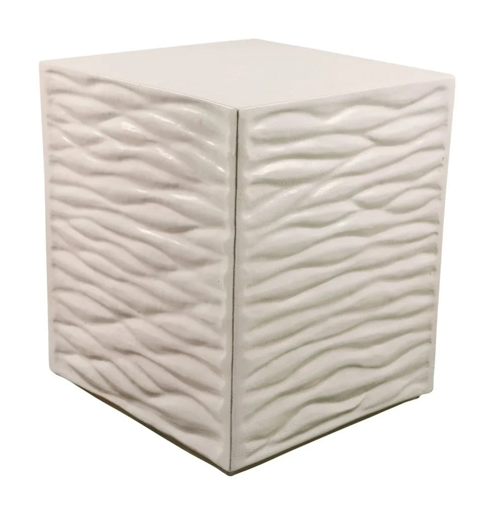 Zen Ceramic Square Garden Stool