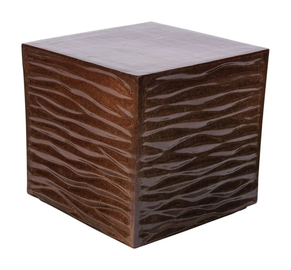 Zen Glazed Ceramic Garden Stool