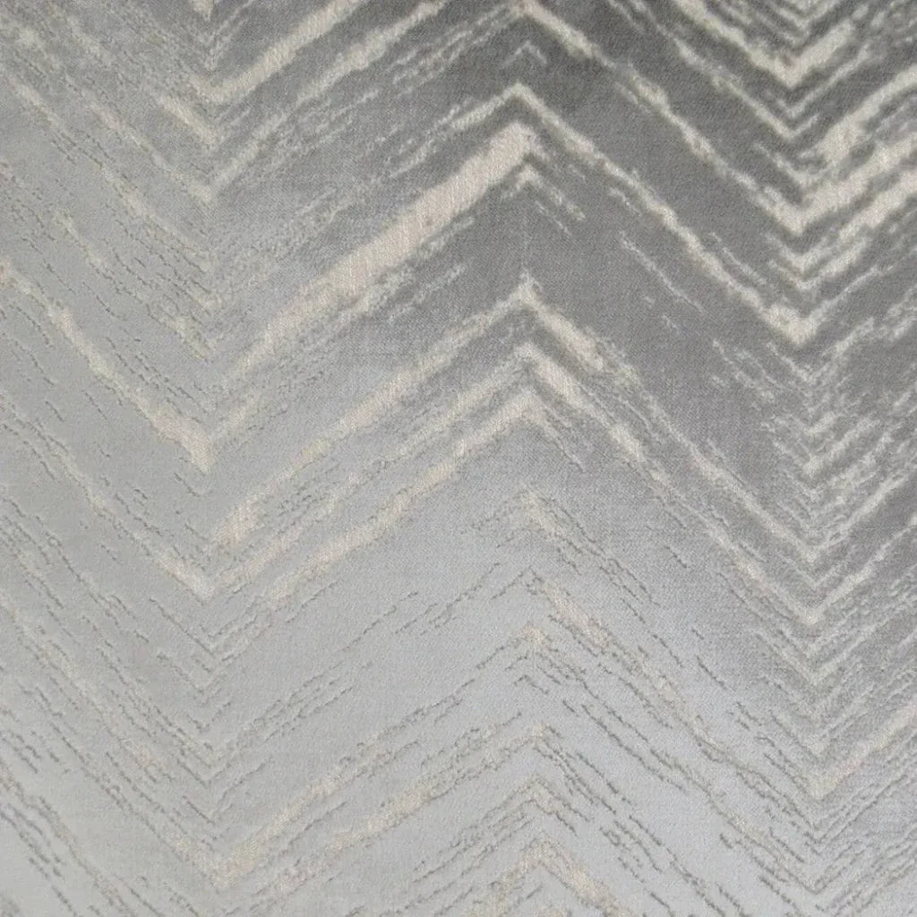 Zermatt Silver Chevron Silver Large Throw Pillow Insert