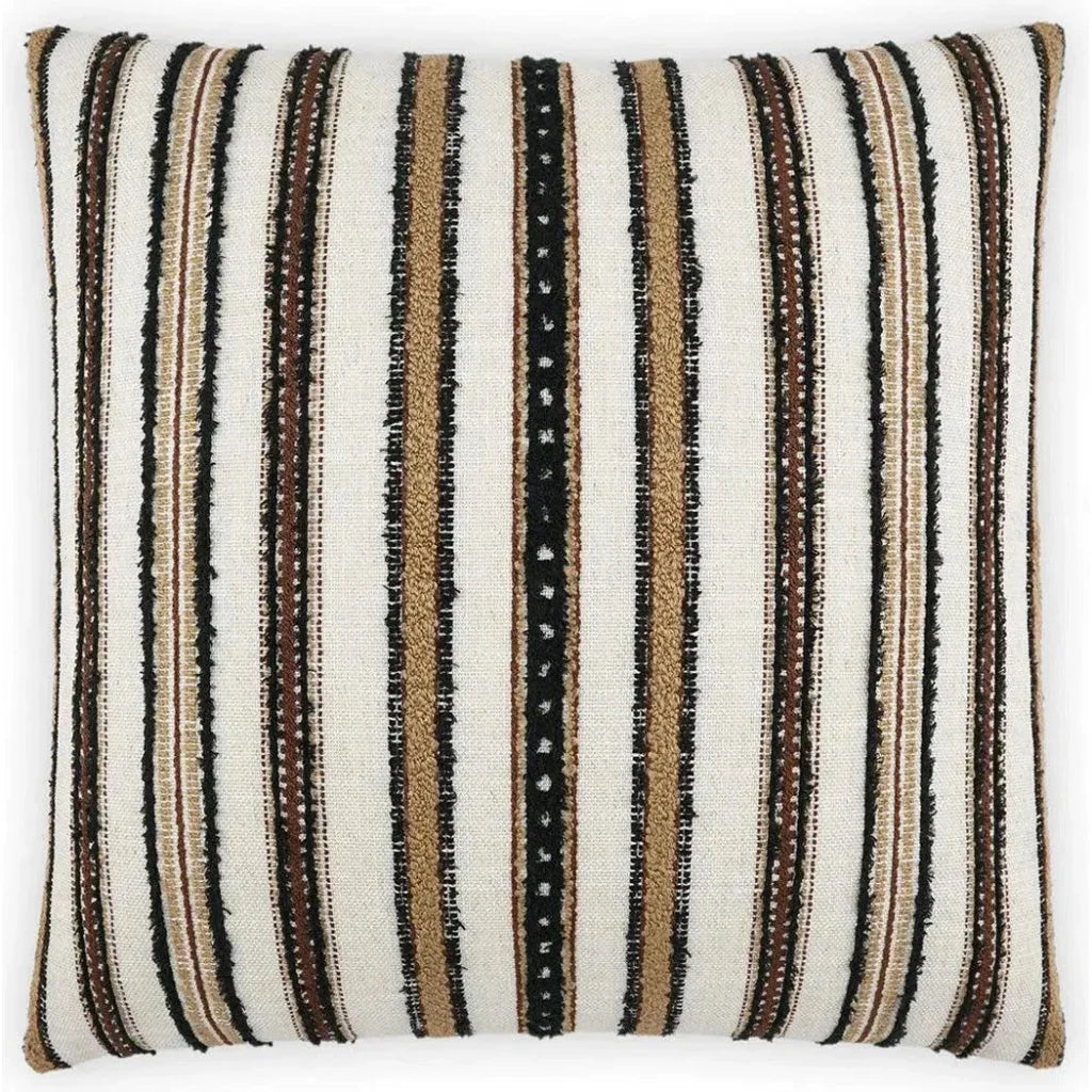 Zoie Umber Brown Throw Pillow With Insert