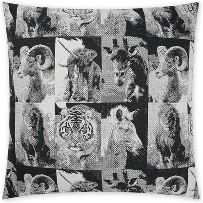Zoology Black Throw Pillow With Insert