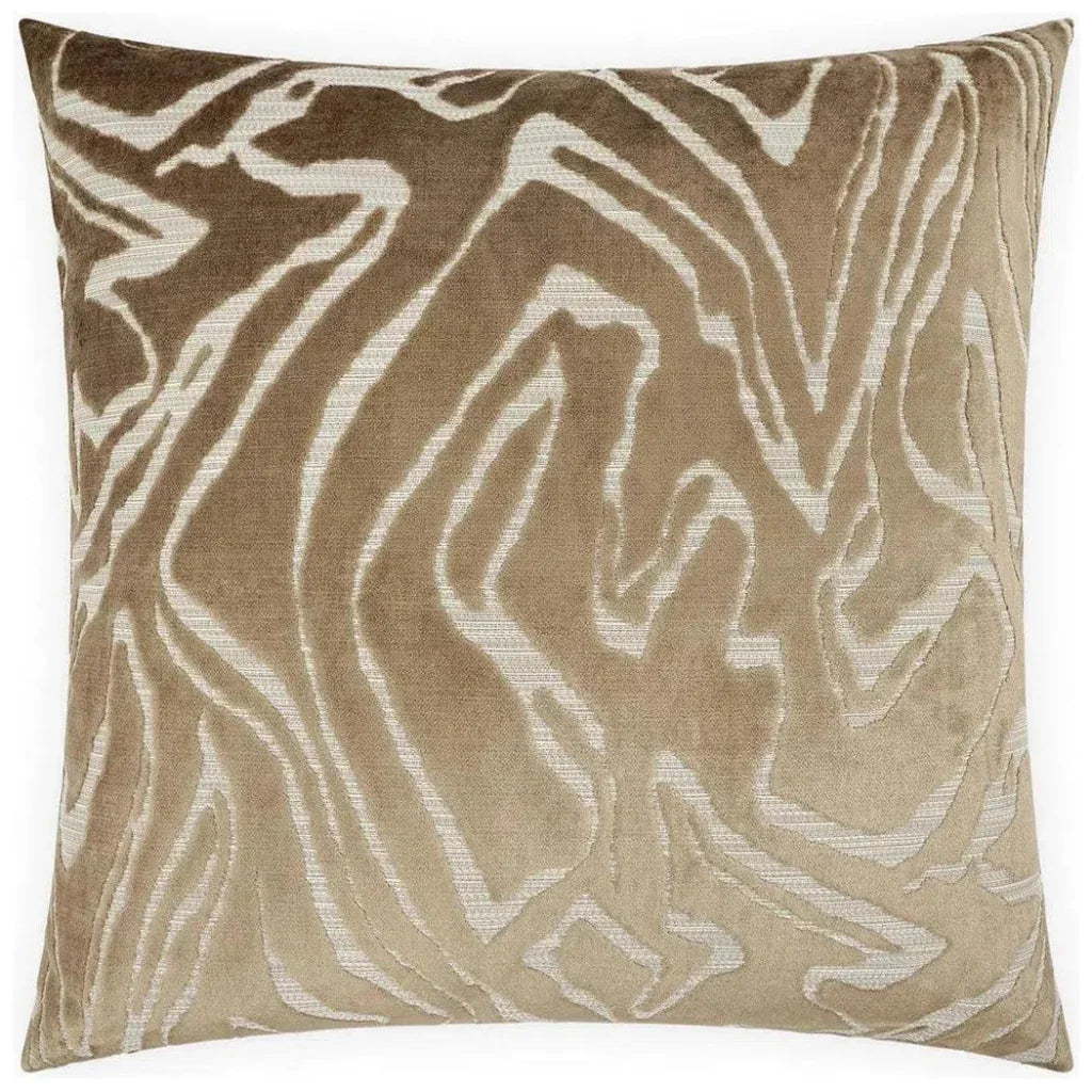 Zuniga Safari Brown Throw Pillow With Insert