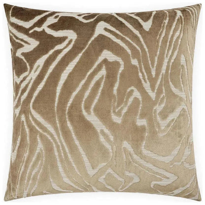Zuniga Safari Brown Throw Pillow With Insert